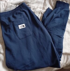 NWOT TheNorth Face Blue Track Pants with High Waistband and Soft Stretchy Fabric